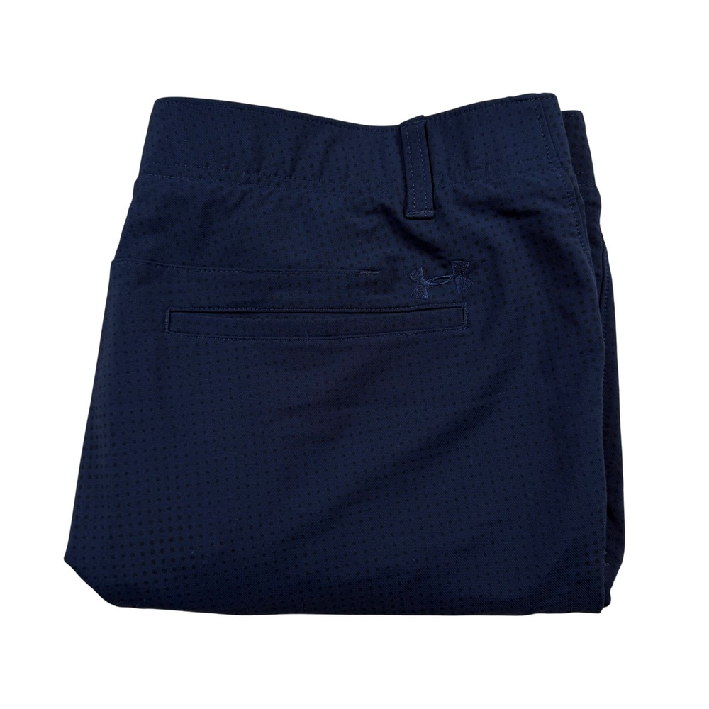 Under Armour Match‎ Play Men's Navy Blue Golf Shorts Heatgear Size 38